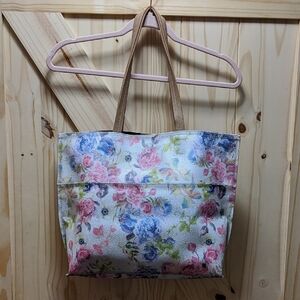 Elliott Lucca Large Floral Tote Bag Delphine Peonies